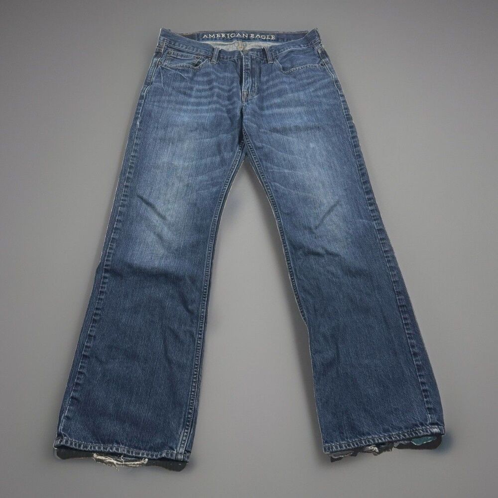 American Eagle Original Boot Jeans Men’s 32x32 (fits 32x31) Med Wash Faded